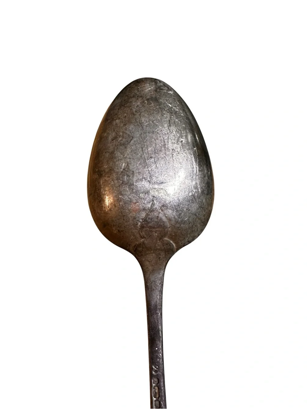 Antique 1800s JS&S Silver Plated Large Spoon & Monogram “MJ” Spoon Beaver Marked